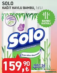 SOLO KAĞIT HAVLU BAMBU 16'LI SOLO KAĞIT HAVLU BAMBU 16'LI